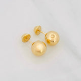 Topos Bola Lisa 0.9g / in / 8mm Oro Amarillo 18K