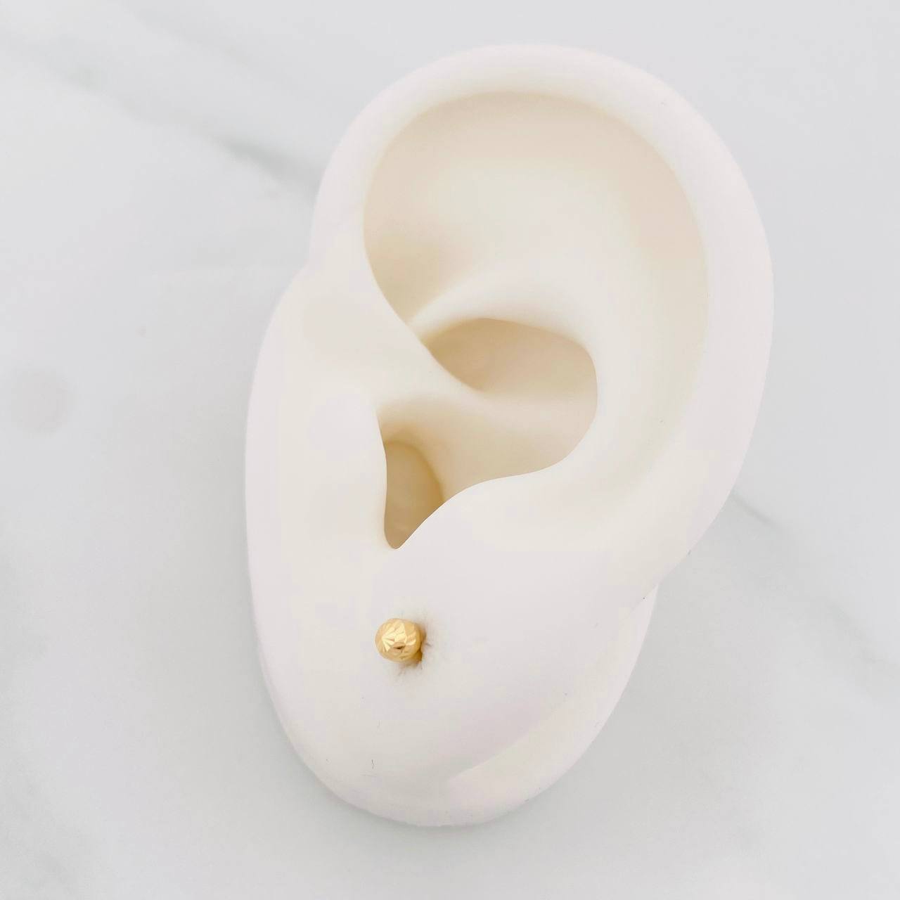 Topos Bola Diamantada 0.4g / in / 3mm Oro Amarillo 18K