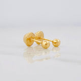 Topos Bola Diamantada 0.4g / in / 3mm Oro Amarillo 18K