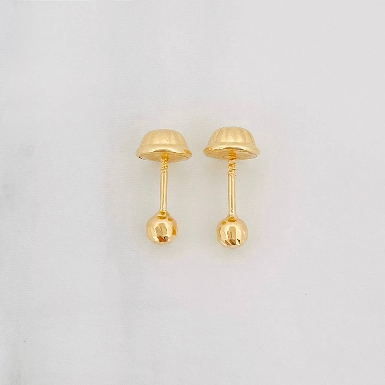 Topos Bola Diamantada 0.4g / in / 3mm Oro Amarillo 18K