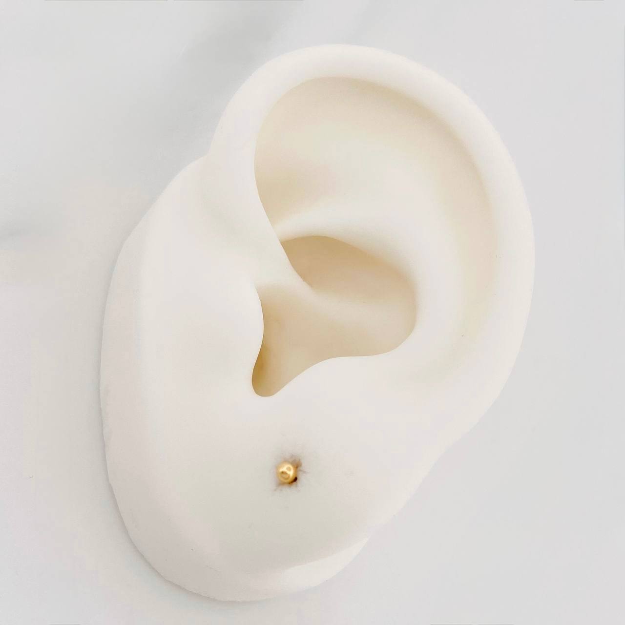 Topos Bola Lisa 0.35g / in / 2mm Oro Amarillo 18K
