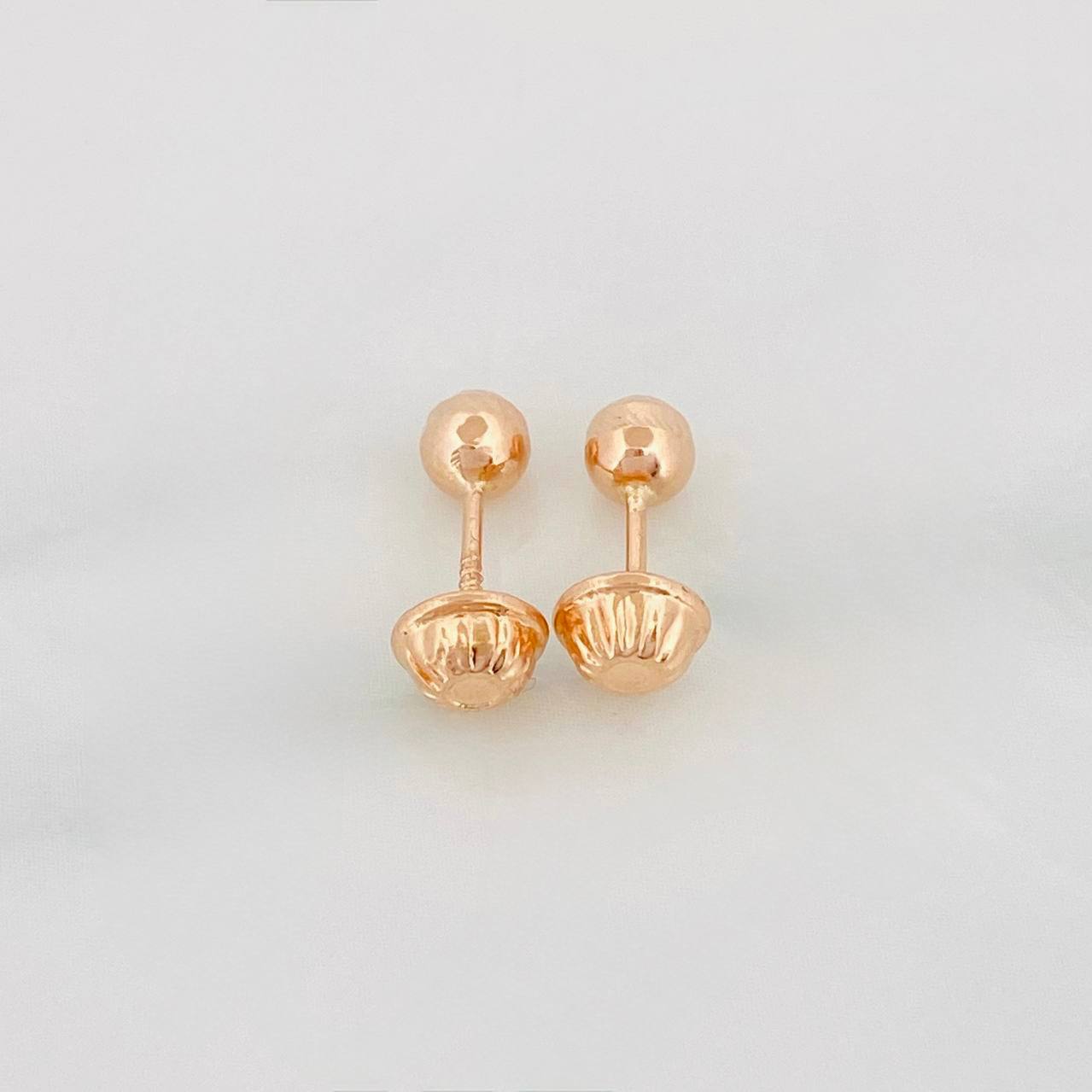 Topos Bola Diamantada 0.5g / in / 4mm Oro Rosa 18K