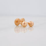 Topos Bola Diamantada 0.5g / in / 4mm Oro Rosa 18K