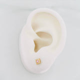 Topos Halo Cuadrado 0.7g / in / 4.6mm Oro Amarillo 18K