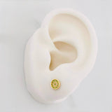 Topos Circulo 0.9g / in / 5.9mm Oro Amarillo 18K