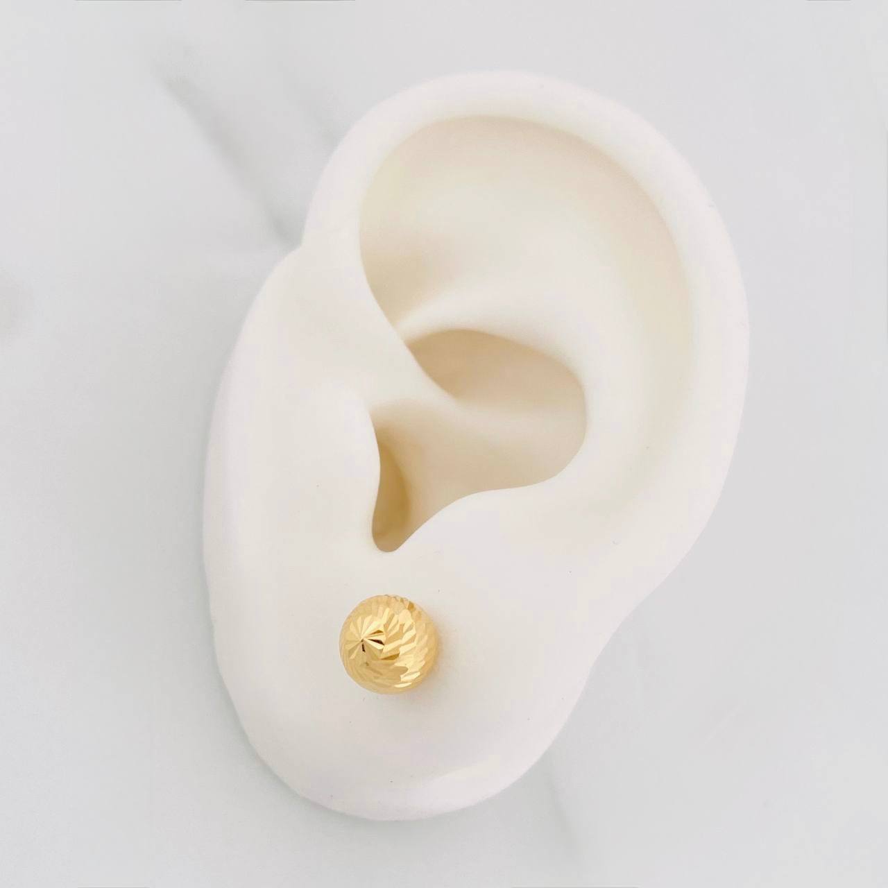 Topos Bola Diamantada 1.15g / in / 8mm Oro Amarillo 18K