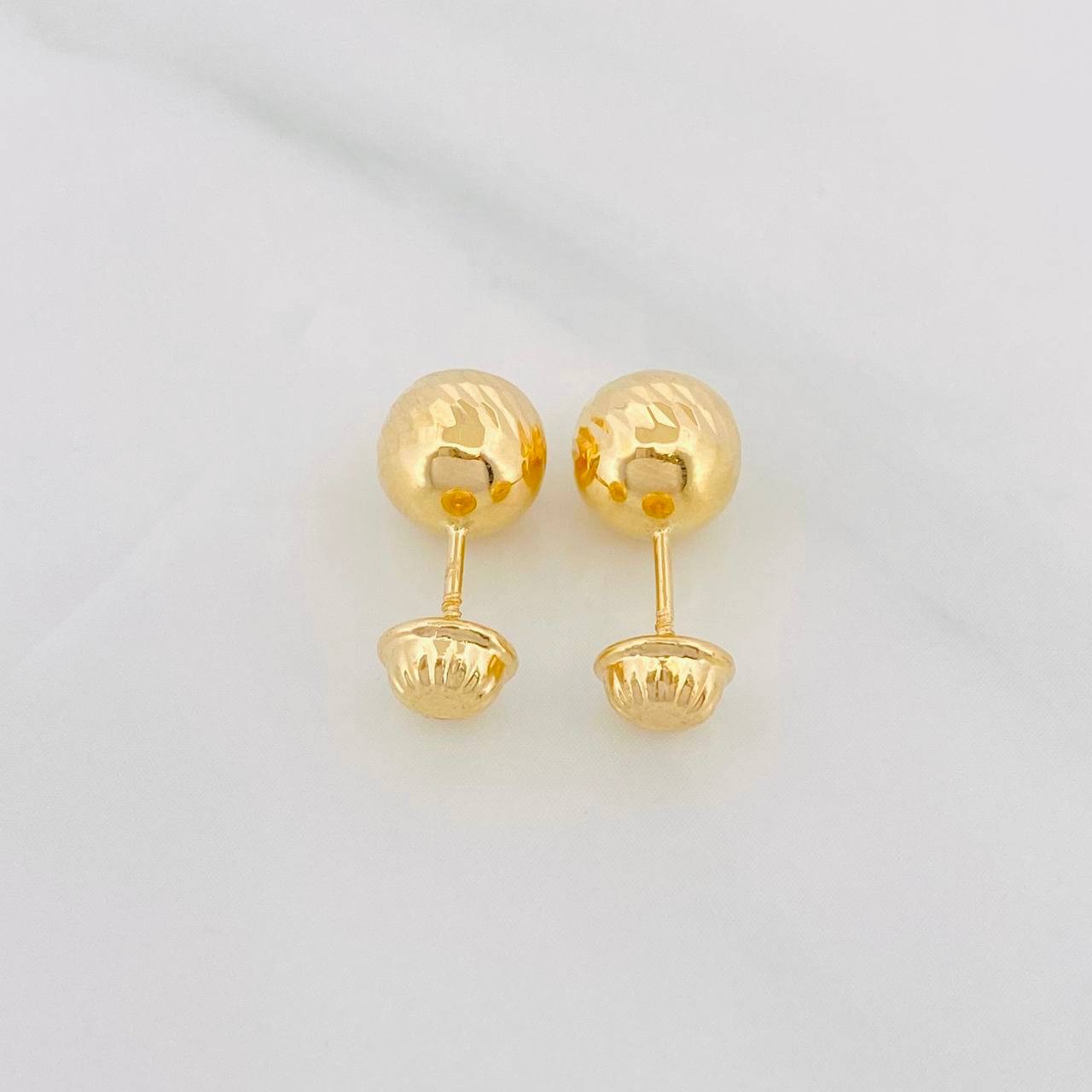 Topos Bola Diamantada 1.15g / in / 8mm Oro Amarillo 18K