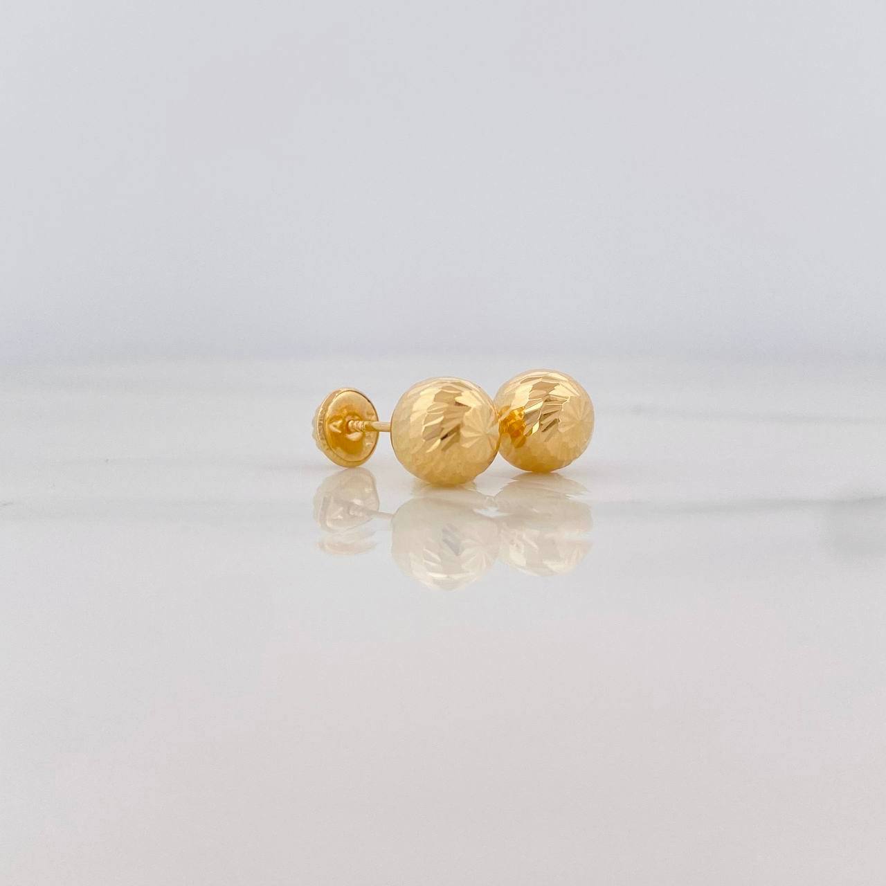 Topos Bola Diamantada 1.15g / in / 8mm Oro Amarillo 18K