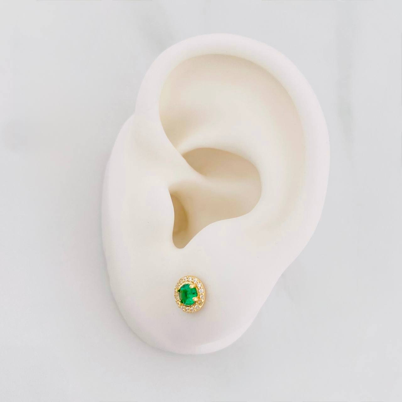 Topos Halo Circulo 1.05g / in / 6.2mm Oro Amarillo 18K