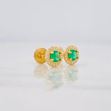 Topos Halo Circulo 1g / in / 6.2mm Oro Amarillo 18K