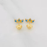 Topos Tiara 0.75g / in / 8.9mm Oro Amarillo 18K