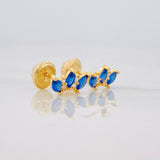 Topos Tiara 0.75g / in / 8.9mm Oro Amarillo 18K