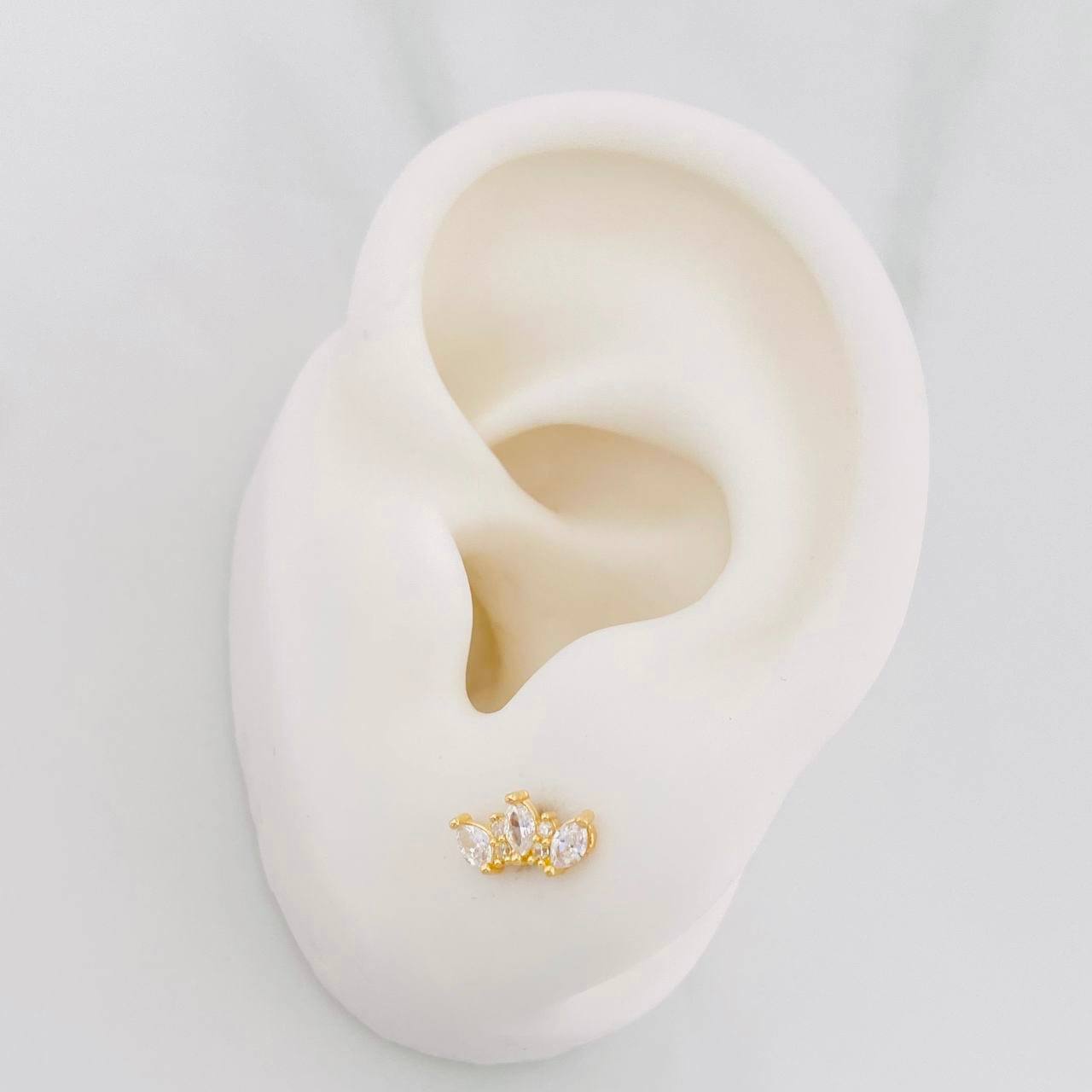 Topos Tiara 0.8g / in / 8.9mm Oro Amarillo 18K