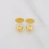 Topos Circulo Diamantado 0.7g / in / 6.9mm Oro Amarillo 18K