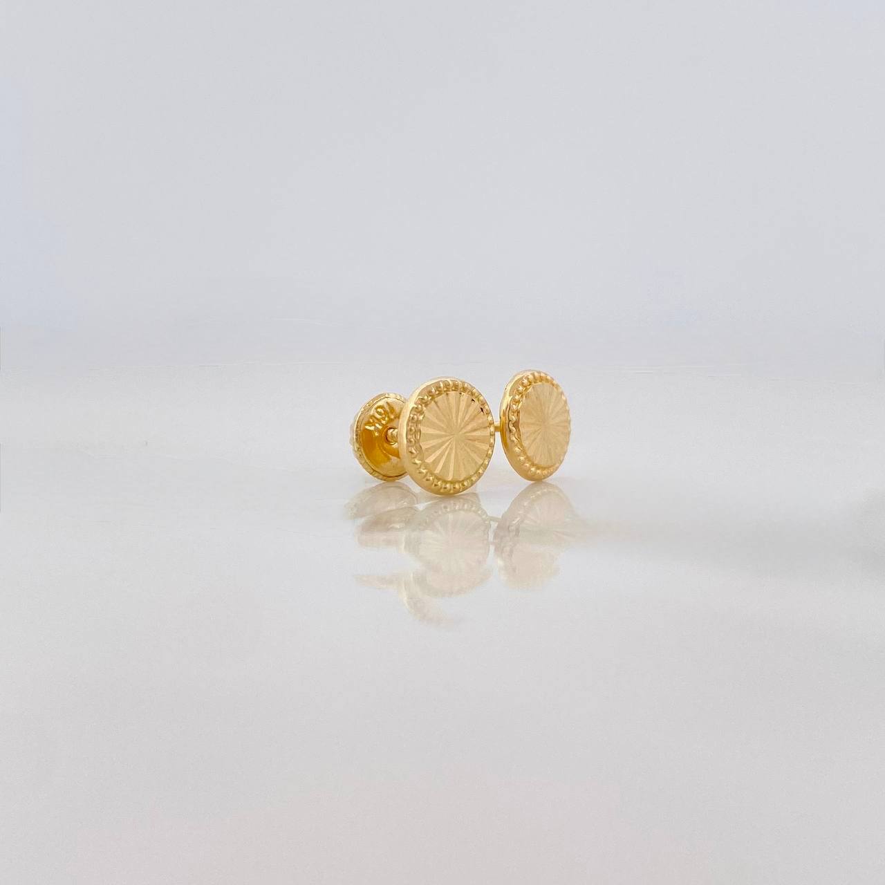 Topos Circulo Diamantado 0.7g / in / 6.9mm Oro Amarillo 18K