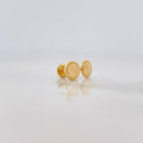 Topos Circulo 0.7g / in / 7mm Oro Amarillo 18K