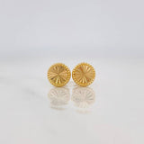 Topos Circulo Diamantado 0.7g / in / 6.9mm Oro Amarillo 18K