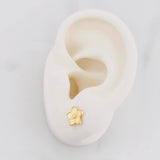 Topos Flor 1.2g / in / 8mm Oro Amarillo 18K