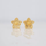 Topos Flor 1.2g / in / 8mm Oro Amarillo 18K