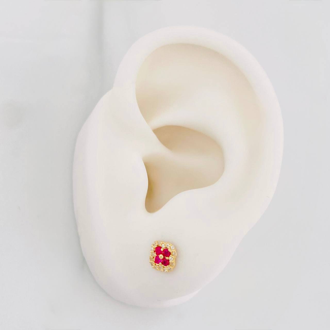 Topos Flor 0.9g / in / 5.75mm Oro Amarillo 18K