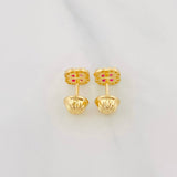 Topos Flor 0.9g / in / 5.75mm Oro Amarillo 18K