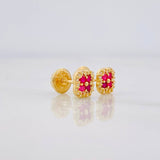 Topos Flor 0.9g / in / 5.75mm Oro Amarillo 18K