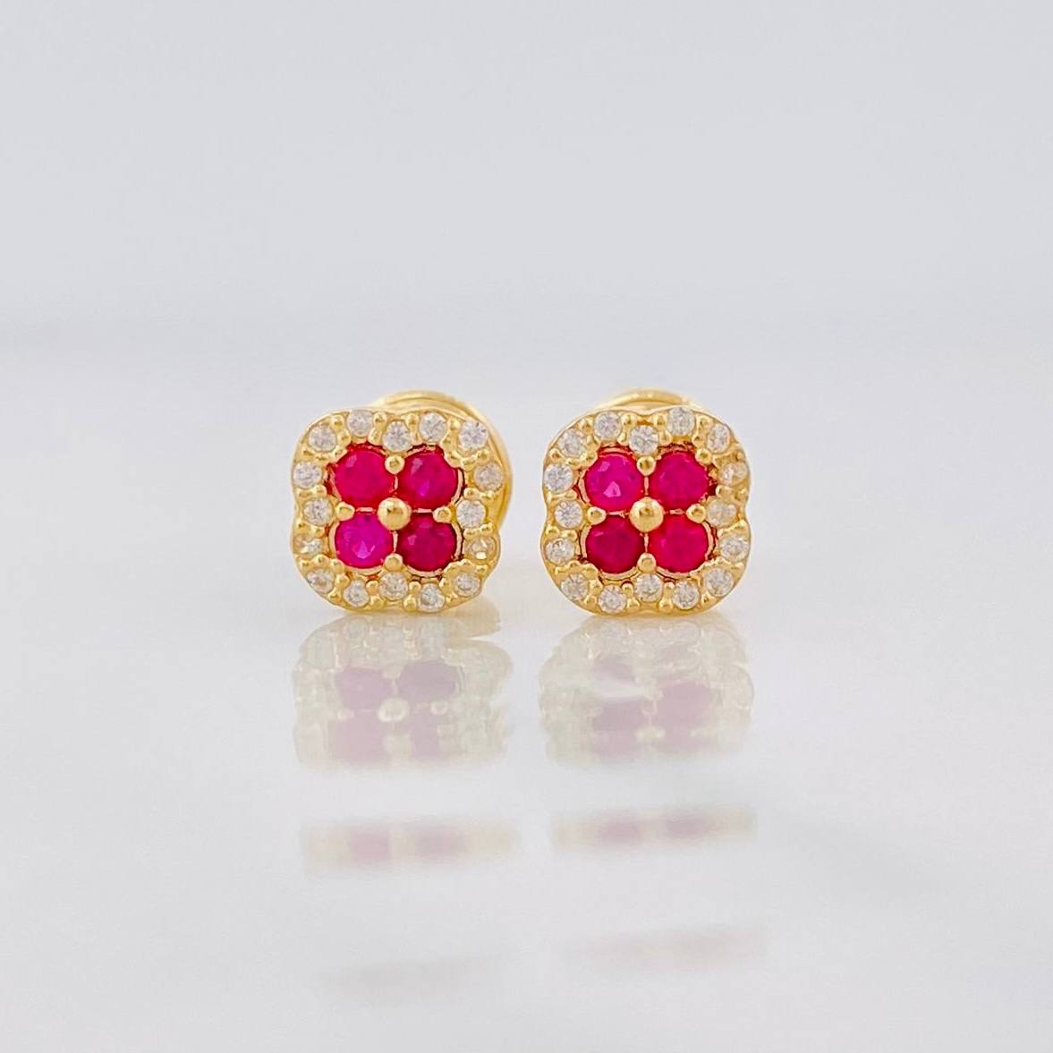 Topos Flor 0.9g / in / 5.75mm Oro Amarillo 18K