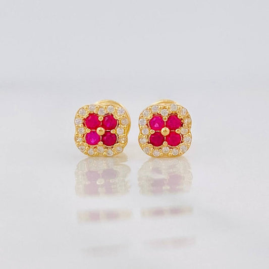 Topos Flor 0.9g / in / 5.75mm Oro Amarillo 18K