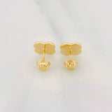 Topos Trebol Diamantado 0.95g / in / 8.1mm Oro Amarillo 18K
