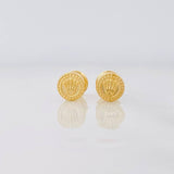 Crown Stud Earrings 0.55g / in / 5.65mm Yellow Gold 18K