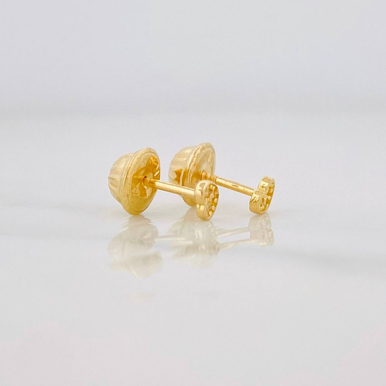 Topos Corazón Tupido 0.45g / in / 3mm Oro Amarillo 18K