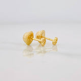 Topos Corazón Tupido 0.45g / in / 3mm Oro Amarillo 18K
