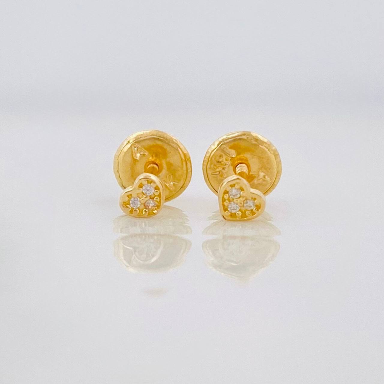Topos Corazón Tupido 0.45g / in / 3mm Oro Amarillo 18K