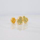 Heart Stud Earrings 1g / in / 7.2mm 18K Yellow Gold