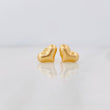 Heart Stud Earrings 0.95g / in / 10mm Yellow Gold 18K
