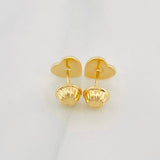 Topos Corazón Diamantado 0.65g / in / 7mm Oro Amarillo 18K