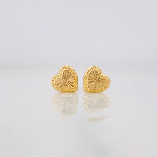 Topos Corazon 0.6g / in / 6.4mm Oro Amarillo 18K