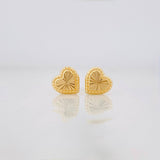 Topos Corazon 0.6g / in / 6.4mm Oro Amarillo 18K
