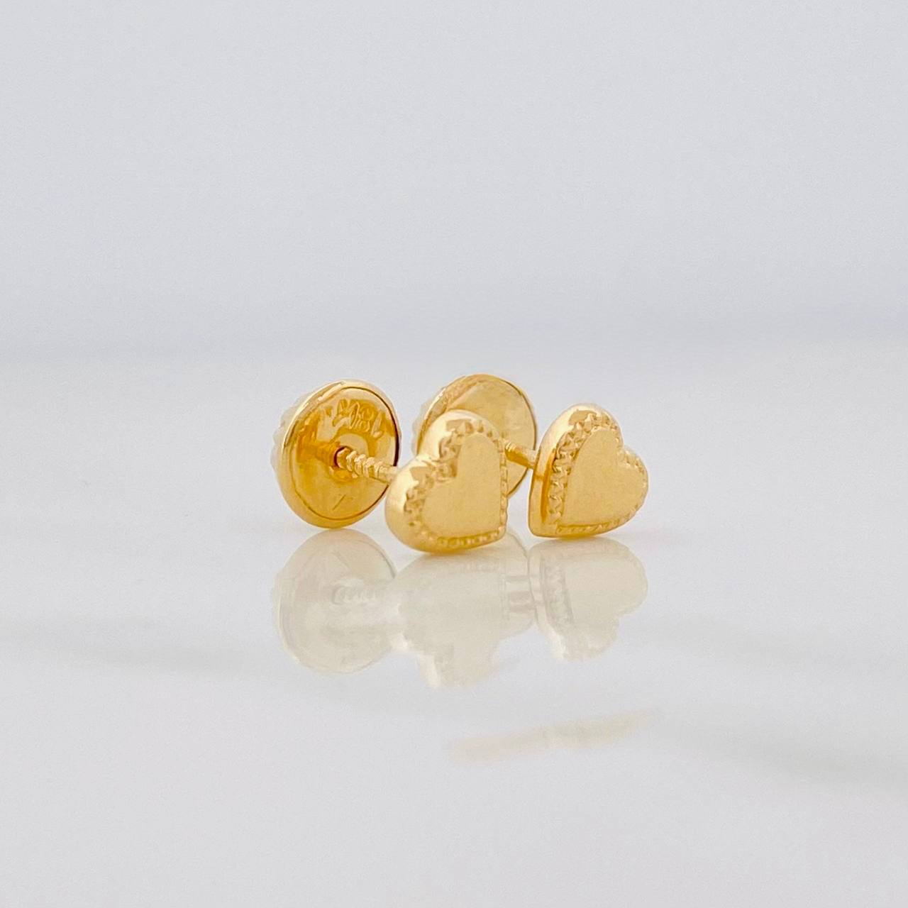 Topos Corazon 0.5g / in / 5mm Oro Amarillo 18K