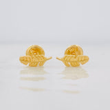 Topos Hojas 0.7g / in / 3.1mm Oro Amarillo 18K