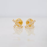Topos Cruz 0.65g / in / 6.4mm Oro Amarillo 18K