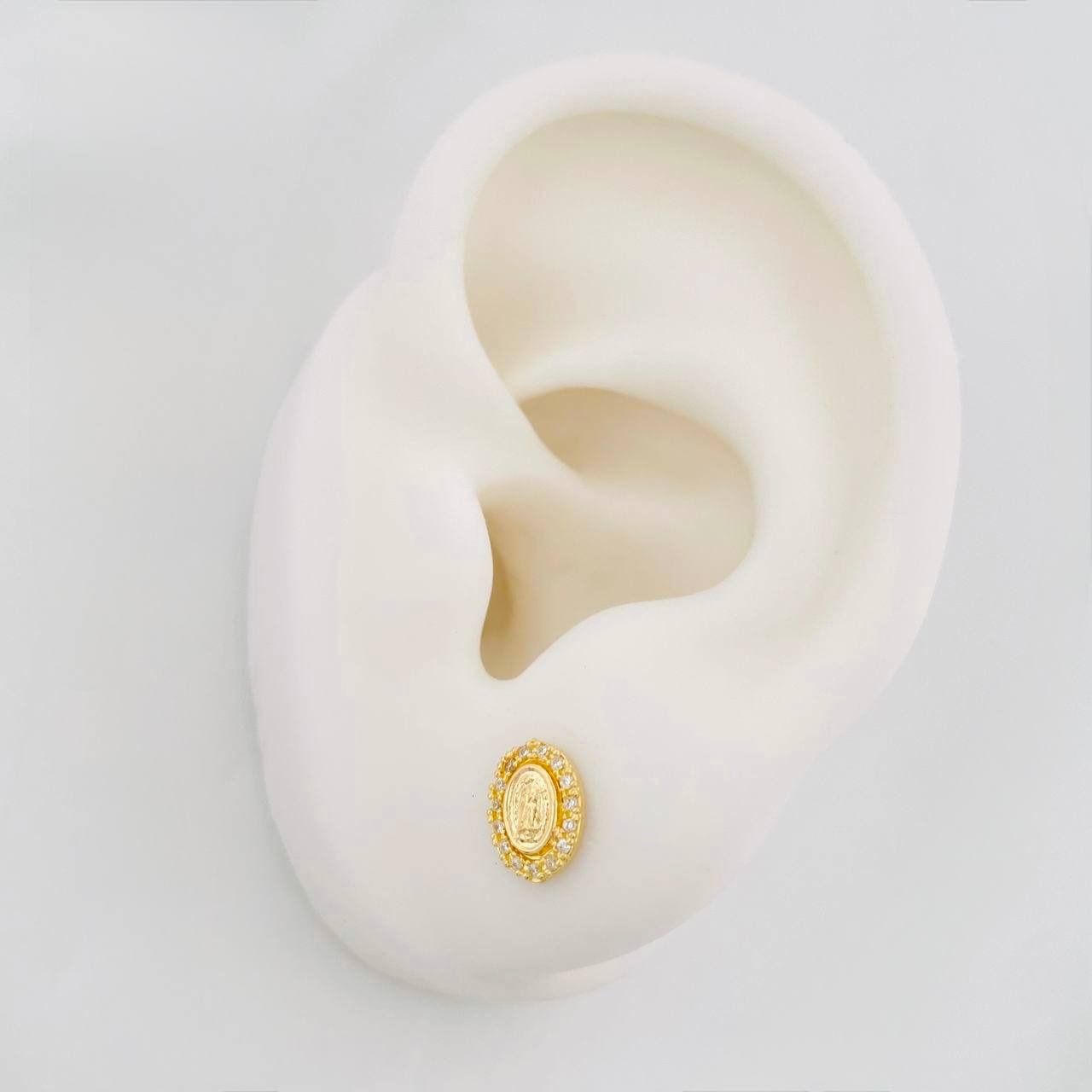Topos Virgen de Guadalupe 1g / in / 6mm Oro Amarillo 18K
