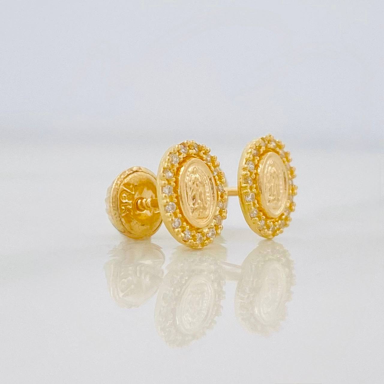 Topos Virgen de Guadalupe 1g / in / 6mm Oro Amarillo 18K