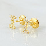 Topos Letra I 0.7gr / 4mm Oro Amarillo 18K ©