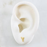 Topos Letra Y 0.75gr / 5mm Oro Amarillo 18K