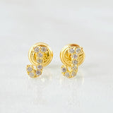 Topos Letra J 0.65gr / Oro Amarillo 18K
