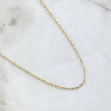 Flat Mariner Chain Volga 3.45gr / 60cm / 1.4mm Yellow Gold +3 18K ©