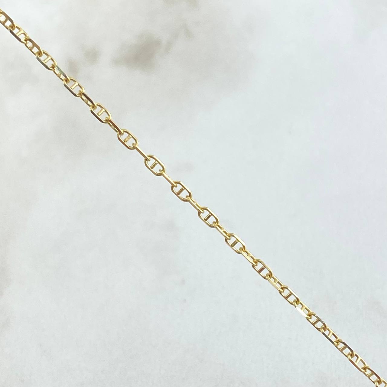 Flat Mariner Chain Volga 3.45gr / 60cm / 1.4mm Yellow Gold +3 18K ©