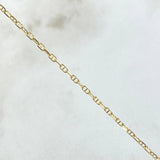 Flat Mariner Chain Volga 3.45gr / 60cm / 1.4mm Yellow Gold +3 18K ©