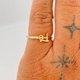 Fe Ring 1.35gr / T4 1/2 / 18K Yellow Gold %